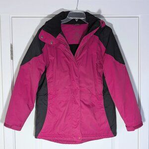 L.L. Bean Women's Rugged Ridge Winter Parka, Pink and Black, Medium